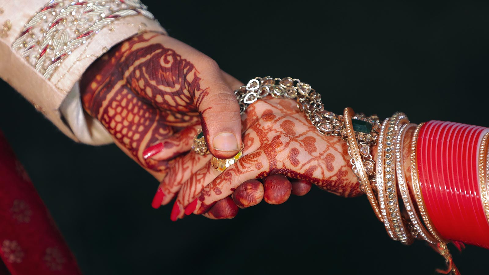 Tejomaya Cocktail Ring in Jadau with Meenakari
